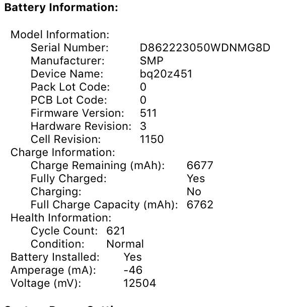 how many cycles is a mac battery good for?